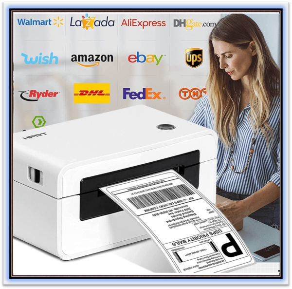 HPRT Desktop Thermal Label Printer Thermal Barcode Printer for ShippingHPRT Desktop Thermal Label Printer Thermal Barcode Printer for Shipping Express Label Printing Support Computer Mac OS/Windows color: N41