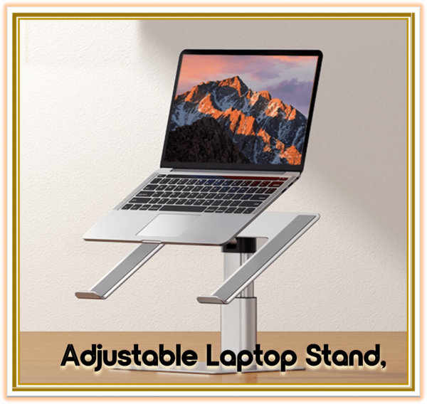 Adjustable Laptop Stand Aluminum Notebook Support for MacBook Pro Air iPad Tablet PC Desktop Holder Metal Laptop Bracket