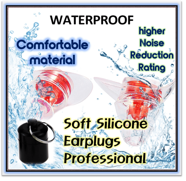 ZOHAN One Pair Soft Silicone Earplugs Professional music Ear Plugs Washable Reusable Hearing Protection Noise Reduction Ear Plug