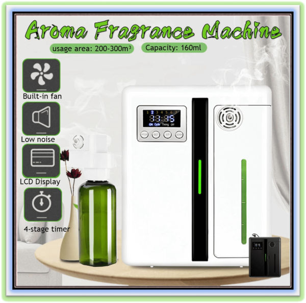 Automatic Aroma Fragrance Machine 160ml With Timer Function Essential Oil Aroma Diffuser For Home Hotel Office