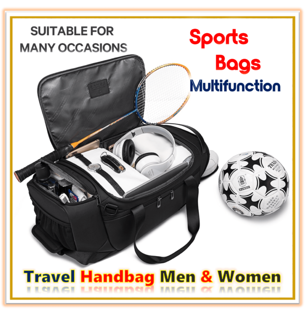 Sports Bags Men Gym Bags For Fitness Training Outdoor Travel Sport Bag Multifunction Dry Wet Separation Bags Sac De Travel Bag