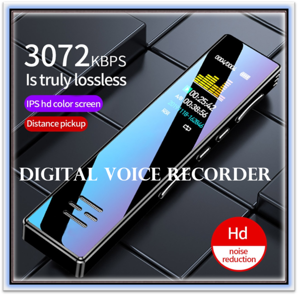 16gb Digital Voice Recorder Audio Recorder Intelligent Noise Reduction Three-Segment Sensitive Microphone Recorder .. NEW