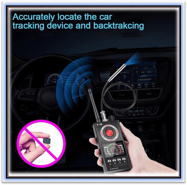K68 Multifunctional Detector Hidden Camera Detectors RF Signal Wireless Bug GPS Alarm Scanner Hotel Hidden Camera Finder - Image 2