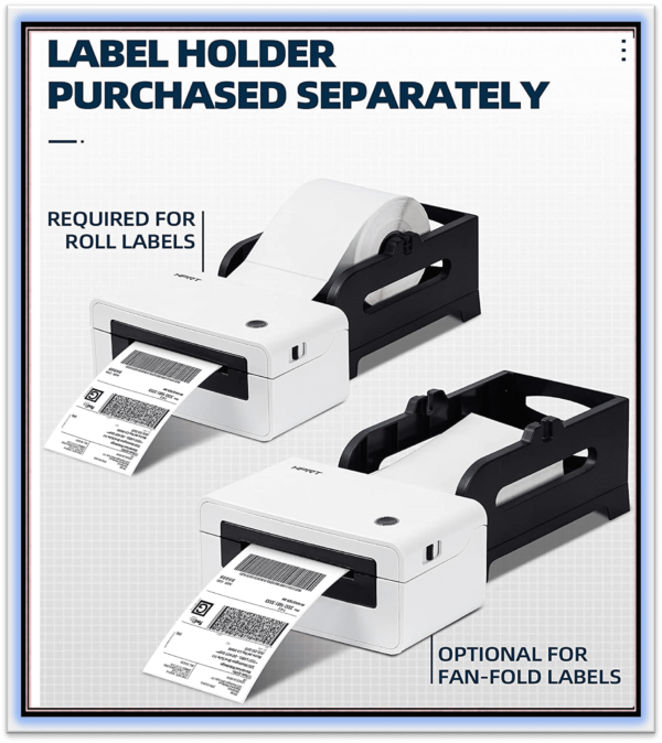 HPRT Desktop Thermal Label Printer Thermal Barcode Printer for ShippingHPRT Desktop Thermal Label Printer Thermal Barcode Printer for Shipping Express Label Printing Support Computer Mac OS/Windows color: N41 - Image 2
