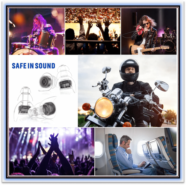 ZOHAN One Pair Soft Silicone Earplugs Professional music Ear Plugs Washable Reusable Hearing Protection Noise Reduction Ear Plug - Image 2