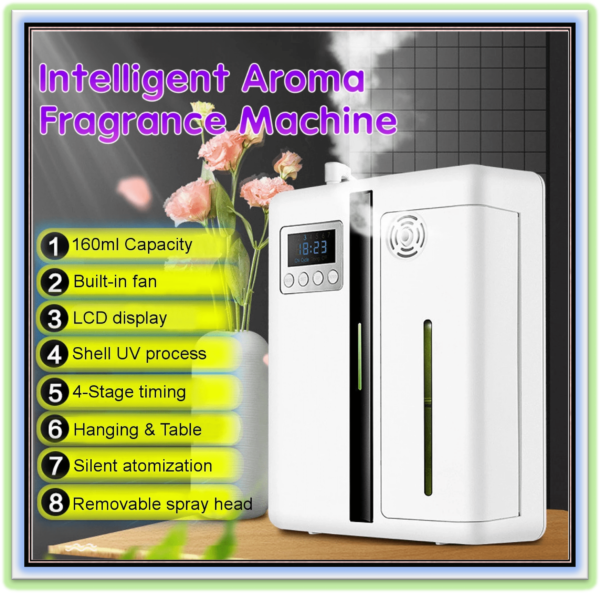 Automatic Aroma Fragrance Machine 160ml With Timer Function Essential Oil Aroma Diffuser For Home Hotel Office - Image 2