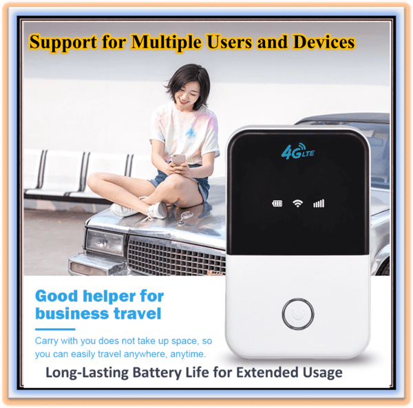 Wireless Wi-Fi Modem Router 150Mbps 3 Mode 4G Lte Portable Pocket Car Mobile Wi-Fi MIFI Broadband Hotspot for Linux Windows MAC OS - Image 2