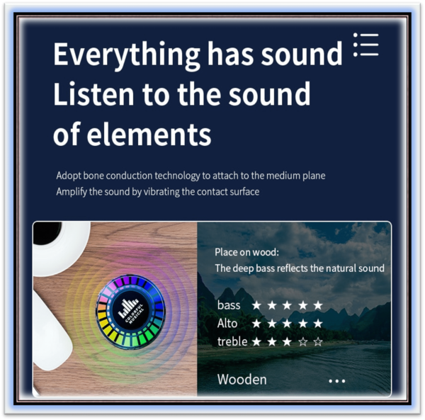 2024  new F8 bone conduction Bluetooth speaker APP control polar atmosphere light wireless mini subwoofer Caixa de some Bluetooth - Image 3