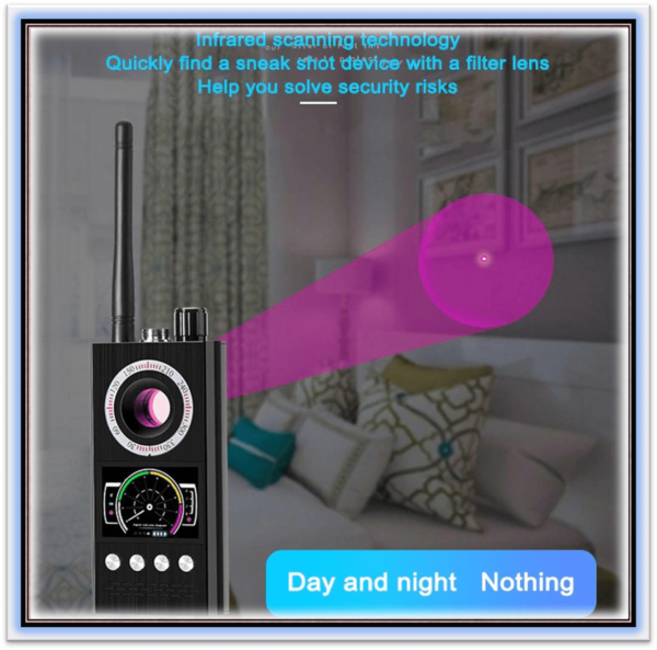 K68 Multifunctional Detector Hidden Camera Detectors RF Signal Wireless Bug GPS Alarm Scanner Hotel Hidden Camera Finder - Image 3