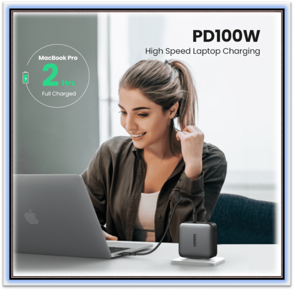 USB Charger 100W Gan Charger for MacBook tablet Fast Charging for iPhone Xiaomi USB Type C PD Charge for iPhone 14 13 12 - Image 3