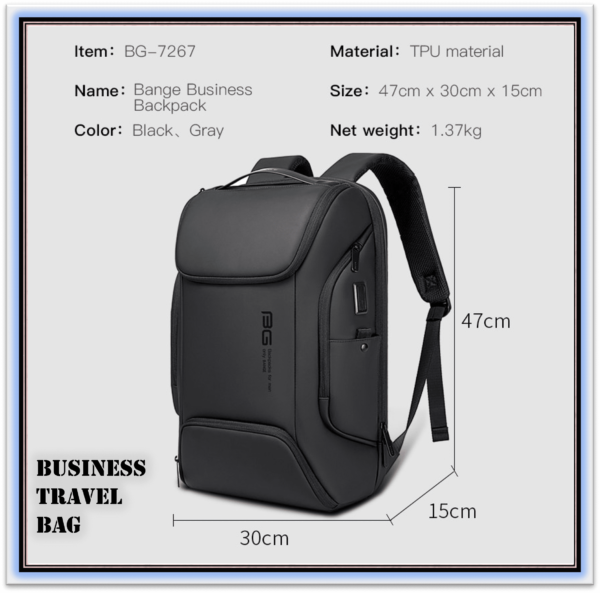 New Arrival Laptop Backpacks Multifunctional with Waterproof Big Capacity Daily Work Business Backpack - Image 3
