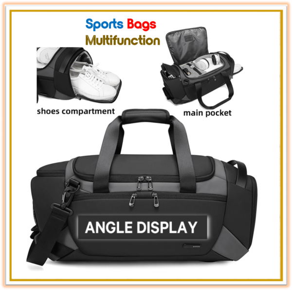 Sports Bags Men Gym Bags For Fitness Training Outdoor Travel Sport Bag Multifunction Dry Wet Separation Bags Sac De Travel Bag - Image 3
