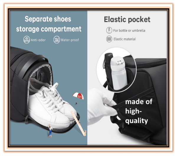 Sports Bags Men Gym Bags For Fitness Training Outdoor Travel Sport Bag Multifunction Dry Wet Separation Bags Sac De Travel Bag - Image 4