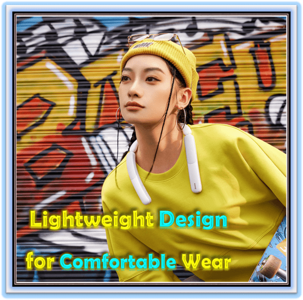 AeQur N10 Wireless Neckband Speaker Wearable Surround Sound Bluetooth Neck Speakers Dual-Mic ENC Foldable Neck Speaker - Image 4