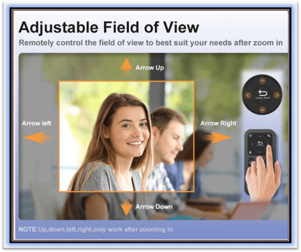 Spedal FF931 HD 4K Webcam 120°Wide Angle Webcam with Microphone And Remote Control Streaming Web Camera For PC Mac Conferencing - Image 5