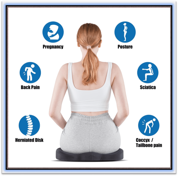 Soft Ergonomic Seat Cushion Hip Back Support - Image 5