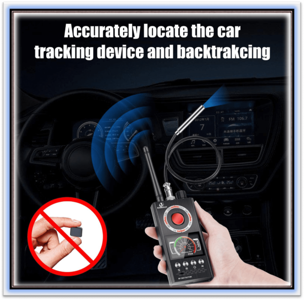 K68 Multifunctional Detector Hidden Camera Detectors RF Signal Wireless Bug GPS Alarm Scanner Hotel Hidden Camera Finder - Image 5