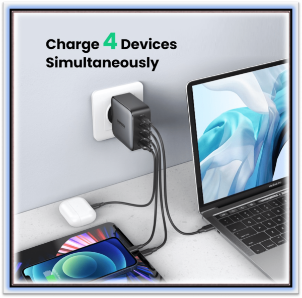 USB Charger 100W Gan Charger for MacBook tablet Fast Charging for iPhone Xiaomi USB Type C PD Charge for iPhone 14 13 12 - Image 5
