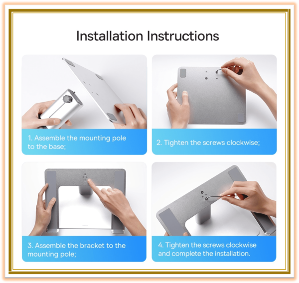 Adjustable Laptop Stand Aluminum Notebook Support for MacBook Pro Air iPad Tablet PC Desktop Holder Metal Laptop Bracket - Image 5