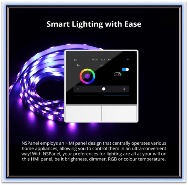 SONOFF NSPanel Wi-Fi Smart Thermostat Scene Wall Switch,2-Switch Panel Smart Home Control, Touchscreen Control for Smart Temperature Function , Lights , Work with Alexa & Google Home Assistant - Image 6