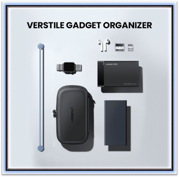 2.5 External Hard Drive Case HDD SSD Storage Case Box For Power Bank U Disk Hard Drive USB Cable Earphone Carrying Case - Image 7