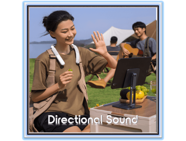 AeQur N10 Wireless Neckband Speaker Wearable Surround Sound Bluetooth Neck Speakers Dual-Mic ENC Foldable Neck Speaker - Image 7